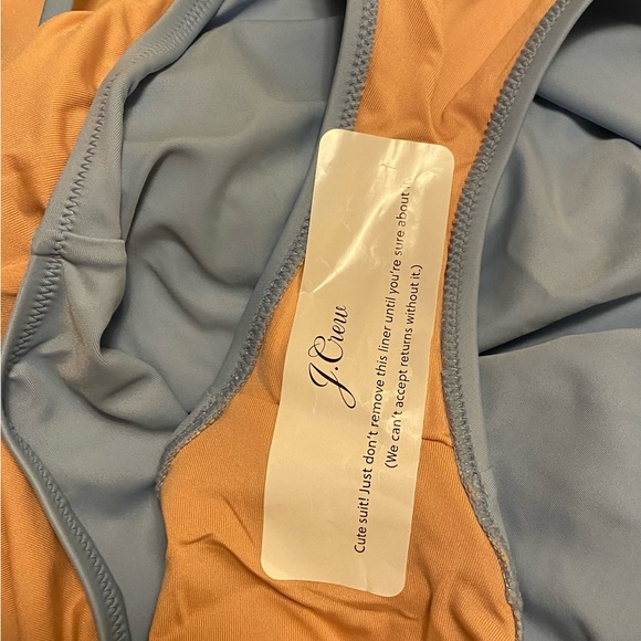 NWT J. Crew 14 One Piece Cut out Blue Swimsuit - Picture 5 of 7